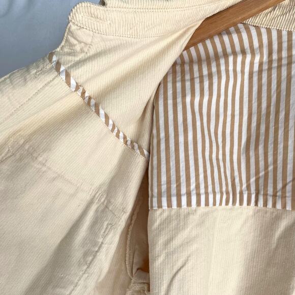 Velvet Heart Corduroy Shacket Shirt Jacket Women XL Cream Utility Western NWOT - Picture 5 of 8